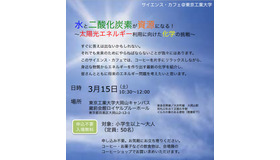 サイエンス・カフェ「水と二酸化炭素が資源になる！-太陽光エネルギー利用に向けた化学の挑戦-」