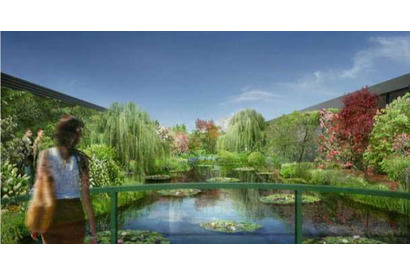 【GW】西武池袋店屋上に「食と緑の空中庭園」、モネ「睡蓮」の世界 画像