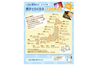 【夏休み】パナソニック、親子LED工作教室…全国24か所で開催 画像