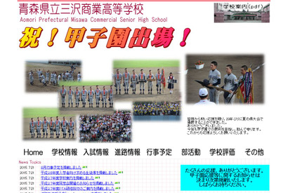 【高校野球2015夏】青森大会、三沢商が29年ぶりの甲子園 画像