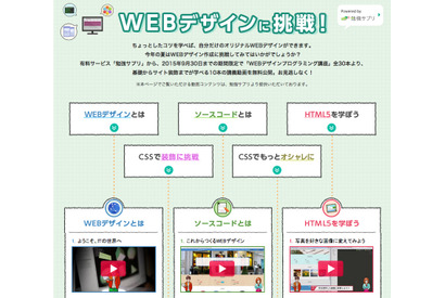 【WEBデザインに挑戦 3】HTML5を学ぼう（映像授業） 画像