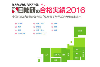 【中学受験2016】開成48人・麻布67人など…日能研が合格者数速報 画像