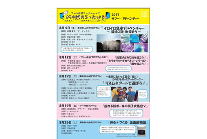 【夏休み2017】埼玉県立近代美術館、子ども向けワークショップ 画像