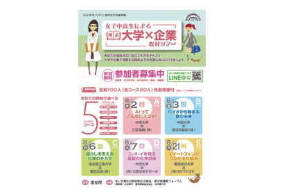【夏休み2018】愛知県内の理系大学・企業を見学、女子向け取材ツアー 画像