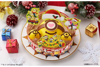 ミニオンがバナナ風味のクリスマスケーキに…予約受付中 画像