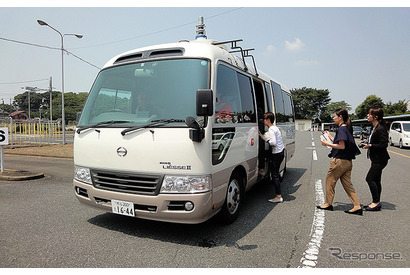 埼玉工業大、AI制御自動運転バスを披露…試乗レポート 画像