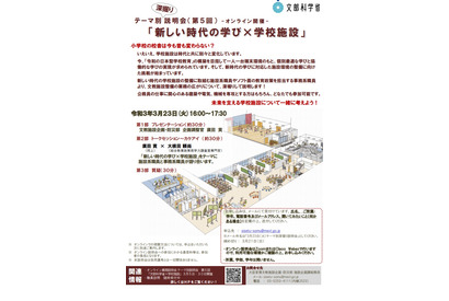 文科省、施設系採用志望者オンライン説明会…学校施設3/23・建築3/30 画像