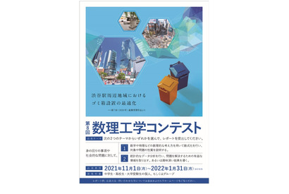 中高生対象、武蔵野大学「数理工学コンテスト」作品募集 画像