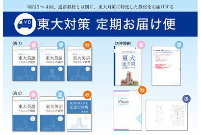 Z会、東大志望者限定「東大対策、定期お届け便」受付開始 画像