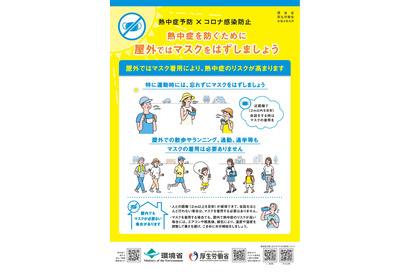 厚労省×環境省「熱中症予防・コロナ感染防止」リーフレット公開 画像