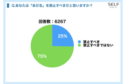 学校で「あだ名」禁止すべきでない75％…SELFアンケート 画像