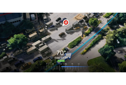 Googleマップ、3D表示機能に鳥瞰のルート案内を追加 画像