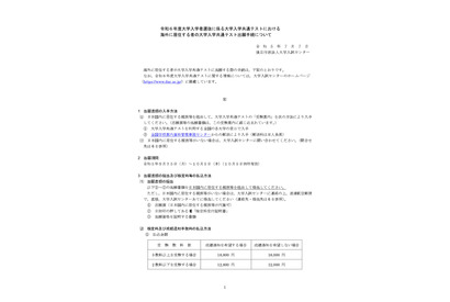 【大学入学共通テスト2024】海外居住者の出願手続について 画像