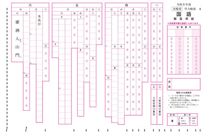 【高校受験2024】千葉県、公立高入試の解答用紙サンプル公表 画像
