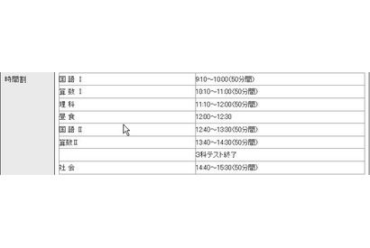 【中学受験2013】浜学園、第3回「小6合否判定学力テスト」8/26実施 画像