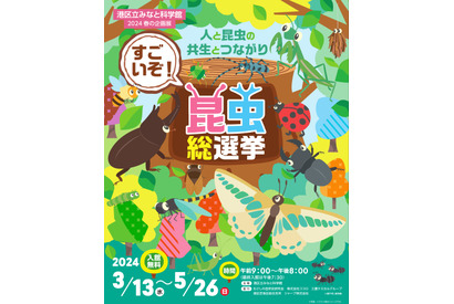 港区立みなと科学館「すごいぞ！昆虫総選挙」3-5月 画像