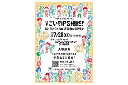 【夏休み2024】京大シンポジウム「すごいぞiPS細胞」7/28 画像