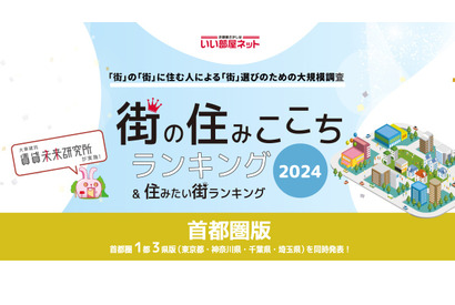 首都圏版、住みここち1位「駅」4年連続「自治体」6年連続 画像