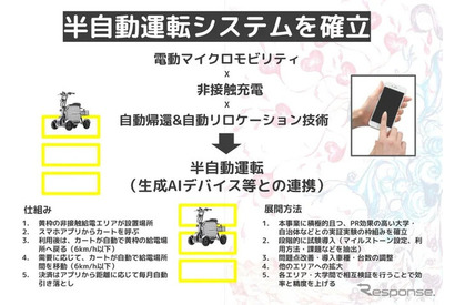 特定小型原付の自動運転…研究開発に興味ある学生団体募集 画像