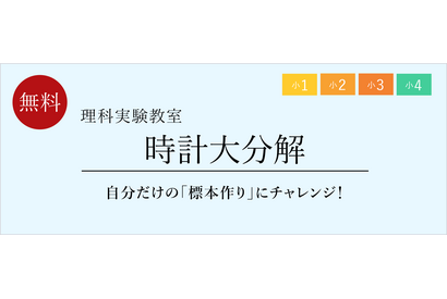 栄光ゼミナール「時計大分解、自分だけの標本作り」6-7月 画像