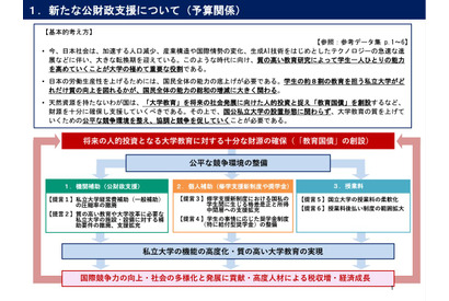 国立大の授業料上限撤廃、教育国債の創設…私大連が提言 画像