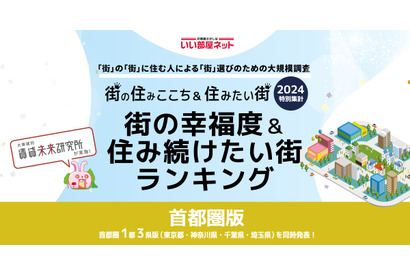 幸福度＆住み続けたい街…自治体1位葉山町、初登場の駅1位は？ 画像