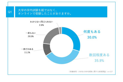 オンライン試験、メリットは利便性…大学生は肯定派4割以上 画像