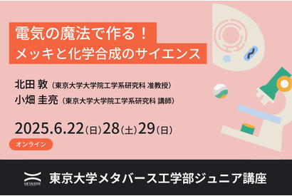 高校生対象、電気の魔法を学ぶオンライン講座…東大6月 画像