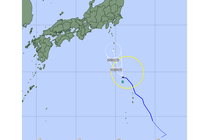 【台風2号】熱帯低気圧に変化、八丈島周辺は24日夜から大雨に警戒 画像