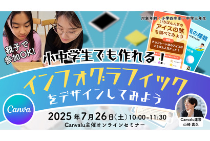 【夏休み2025】Canvaでアイデアをデザイン…小中学生向けセミナー7/26 画像