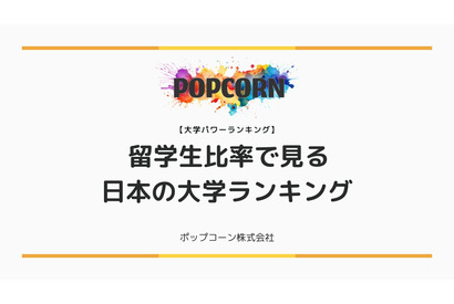 国内大学の留学生比率トップ10、1位「APU」48％ 画像