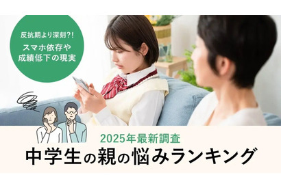 中学生の親が抱える悩み、スマホと成績が6割超…解決の鍵は？ 画像