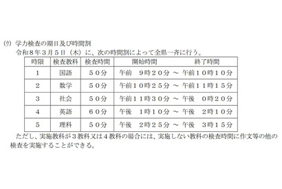 【高校受験2026】鳥取県立高入試、実施要項を公表…学力検査3/5 画像