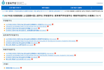 国立大・高専で学べる「国費外国人留学生」募集開始…文科省 画像
