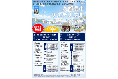 【夏休み2026】水素や再エネを学ぶ「サステナブルエネルギーツアー」自由研究にも 画像