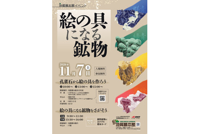 体験イベント「絵の具になる鉱物」地質標本館11/7 画像