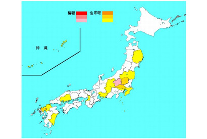 インフルエンザ、42都道府県で増加…群馬県で警報 画像