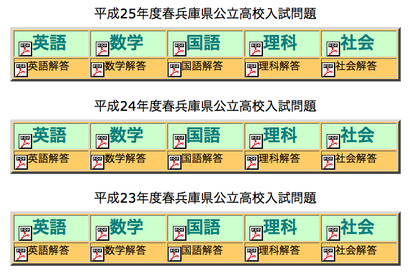 【高校受験2013】兵庫県公立高校入試の解答、晶学社がサイトに公開 画像