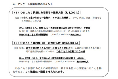 ほとんど家から出ない状態が6か月以上の「ひきこもり」、横浜で8千人 画像