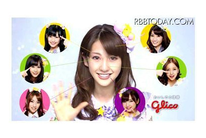 AKB48江口愛実は6人のCGだった、グリコがタネ明かし 画像