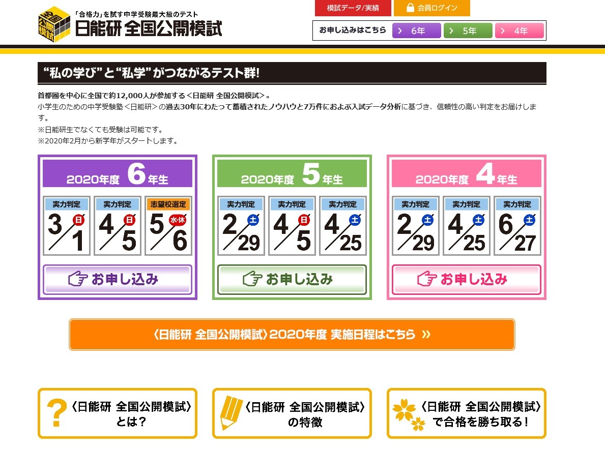 最新】日能研 2023年度 全国公開模試 6年 まとめ売り 2024年受験-