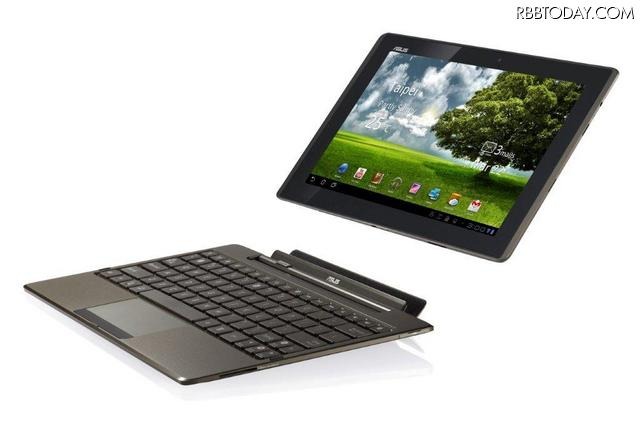 タブレットPCとキーボードドッグが分離する「Eee Pad Transformer TF 101」 タブレットPCとキーボードドッグが分離する「Eee Pad Transformer TF 101」