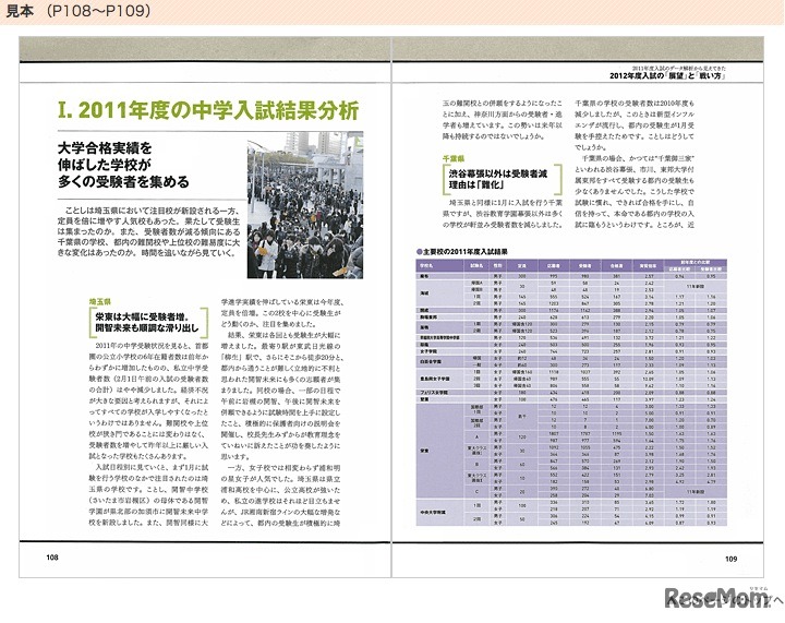 2012年度入試用 中学受験ガイド
