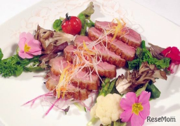 近大おいし鴨を使用したメニュー例