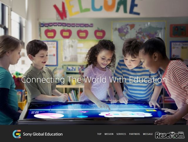 ソニー・グローバルエデュケーションのホームページ