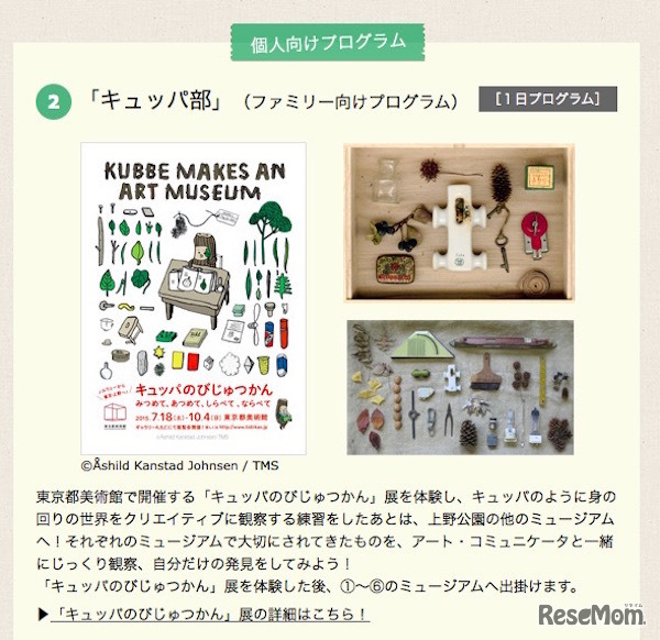 個人向けプログラム「キュッパ部」