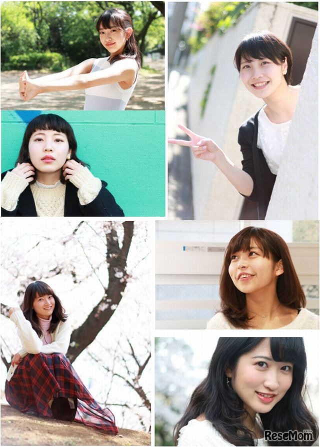 参加する東大美女たちの写真（一部）