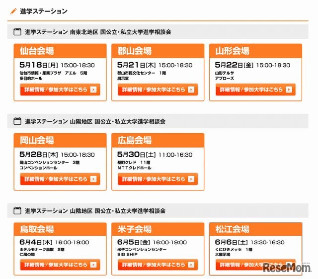 開催スケジュール