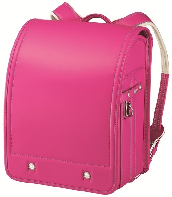 「あんふぁんランドセル2016年モデル」ベーシック（プリンセスチェリー、ステッチ：ラベンダー）