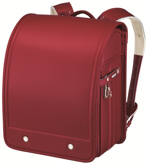 「あんふぁんランドセル2016年モデル」ベーシック（クイーンスカーレット、ステッチ：レッド）